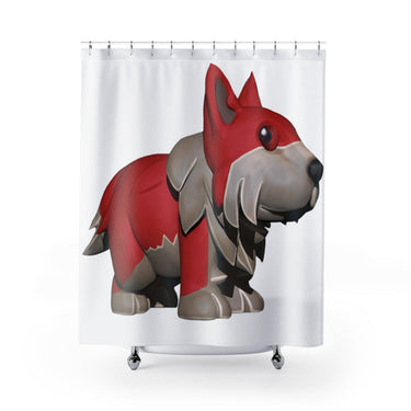 Red Dog Shower Curtains